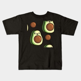 Avocado Cute Vegetable funny baby character Kids T-Shirt